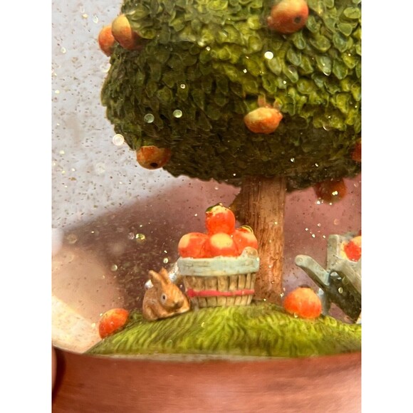 Marjolein Bastin Nature's Sketchbook Hallmark Fall Fruit Tree Glitter Snow Globe - Picture 6 of 14